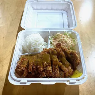 Chicken Katsu w/ Curry (Why in this format when I'm eating in??)