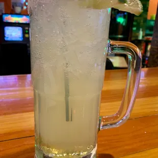 $2.75 (single) margarita special on Monday and Wednesday. Pictured is a double.