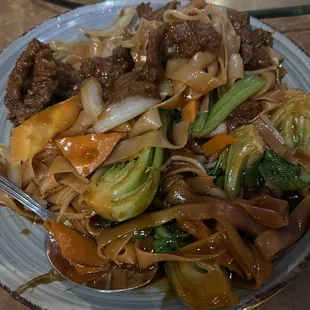 Drunken Noodles with beef