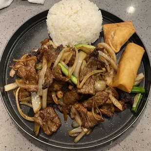 Mongolian beef all day combo