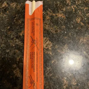 Why did all our chopsticks only have 1 stick??