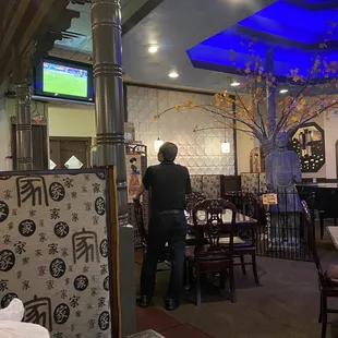 It felt like we paid our waiter $10 to watch the game ...