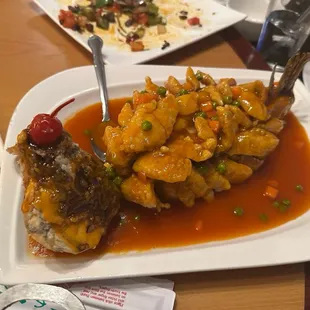 Fish Tender in Sweet and Sour Sauce