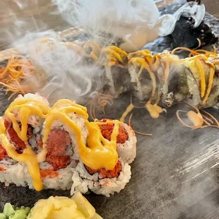 Spicy Tuna Roll &amp; On the border roll