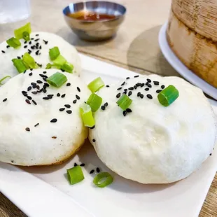 Fried Juicy Buns (tasty &amp; juicy! Filling is a little too soft)