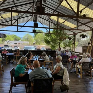 Outdoor eating area