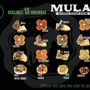 various types of mulas