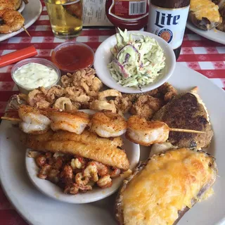 Grilled Cajun Seafood Platter