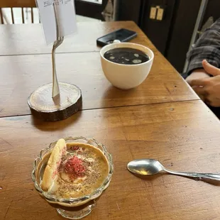 affogato (Valentine&apos;s special) and red eye