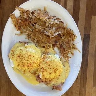 Eggs Benedict with Real Hollandaise and poached eggs