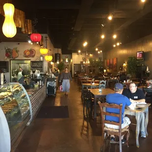 the interior of a mulberry cafe
