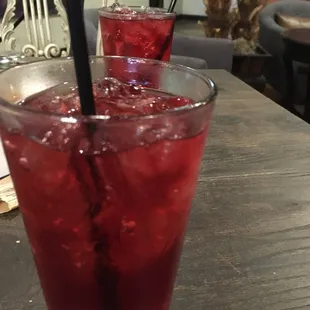 Passion tea (unsweetened when you order it)