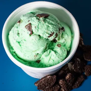 a bowl of ice cream