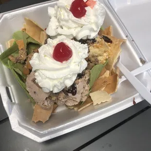 Ice cream nachos