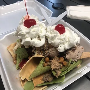 Ice cream nachos