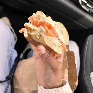 Toasted Lox bagel
