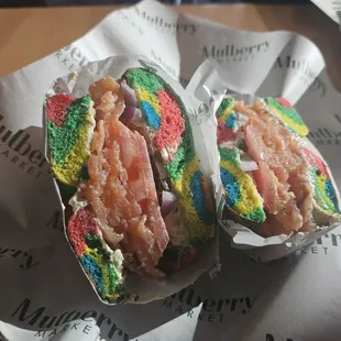 NORWEGIAN SALMON 13 Norwegian Smoked Salmon, Tomatoes, Cucumbers, Onions, Capers &amp; Veggie Cream Cheese.