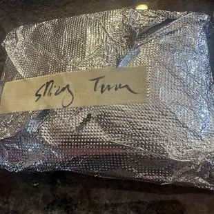 Comes wrapped in foil