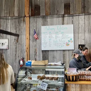 customers at a bakery counter