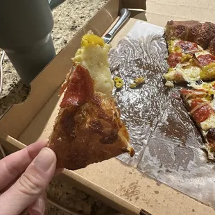 An actual slide from the LARGE pizza