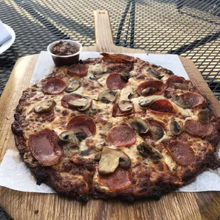 Cauliflower crust pizza