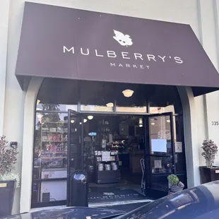 the front of the store