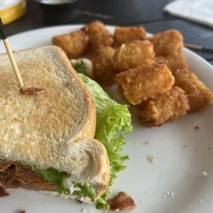 The perfect BLT and tots!