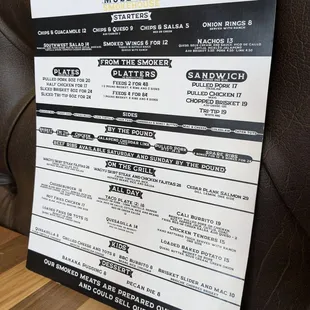 Updated menu 07/07/2024