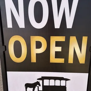 Sign out front