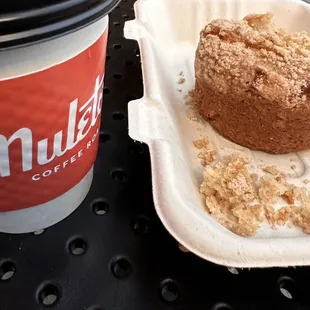 Apple cider and apple cinnamon muffin