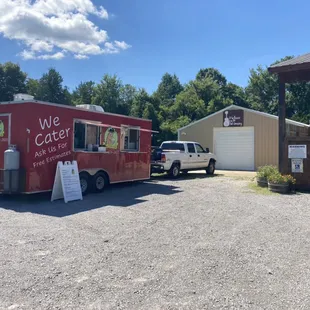 Set up at Pickers Creek Winery