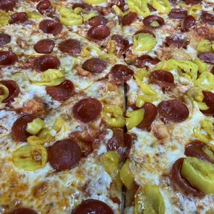 Pepperoni and Banana Pepper