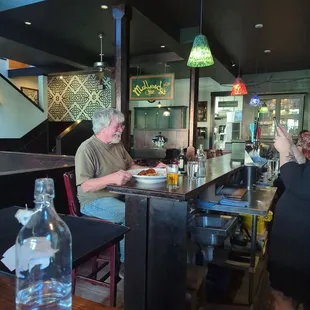 two people sitting at a table