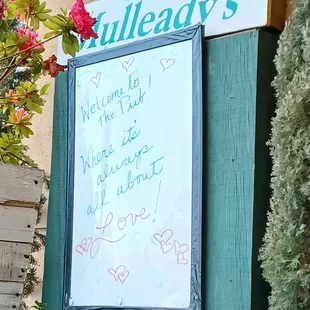 a sign on a building