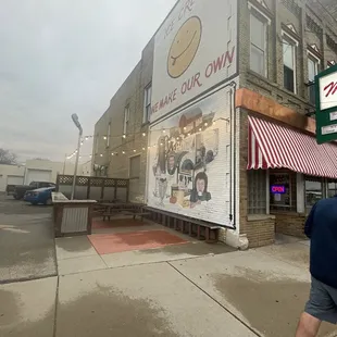outside