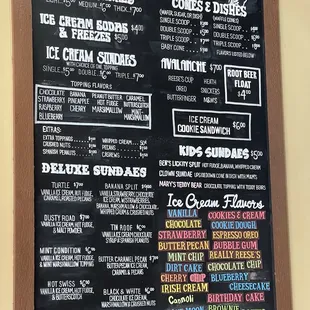 The menu as of 4/11/23 pt 2