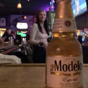 a bottle of modelo