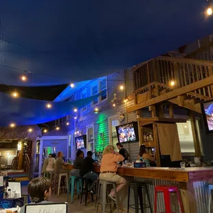 Rear Patio area. This place is awesome! Drive 45 minutes to eat here.