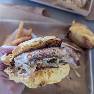 Cajun Fried Mahi Sandwich