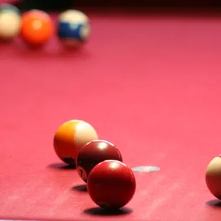 a pool table