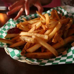 a basket of fries