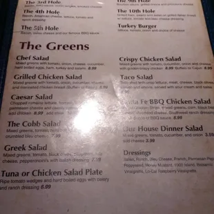 Picture of menu!