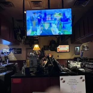 This is what you see when you enter the bar area.