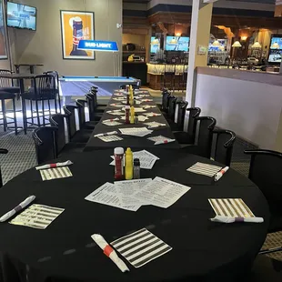 a table set for a meal