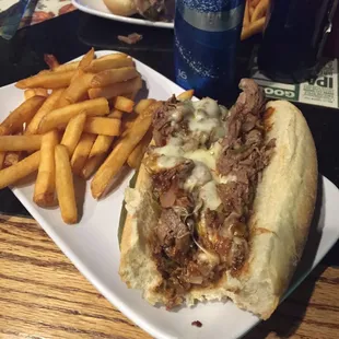 One bite into a Mad Mike Philly Cheesesteak Bomb. Lol