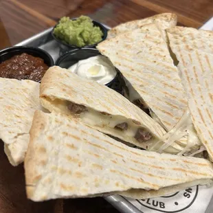 Quesadillas with tri tip