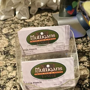 two packages of mulligans