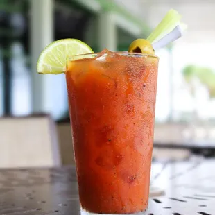 Bloody Mary on the patio