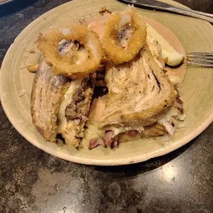 Ruben and st patty melt  Doggie bag