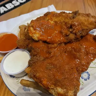 The full Buffalo chicken meal is made for 2 people for sure !! And it was epic